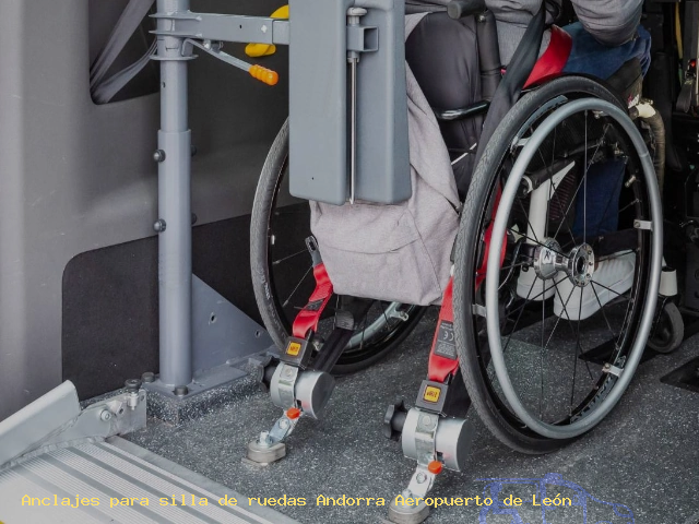 Anclajes silla de ruedas Andorra Aeropuerto de León